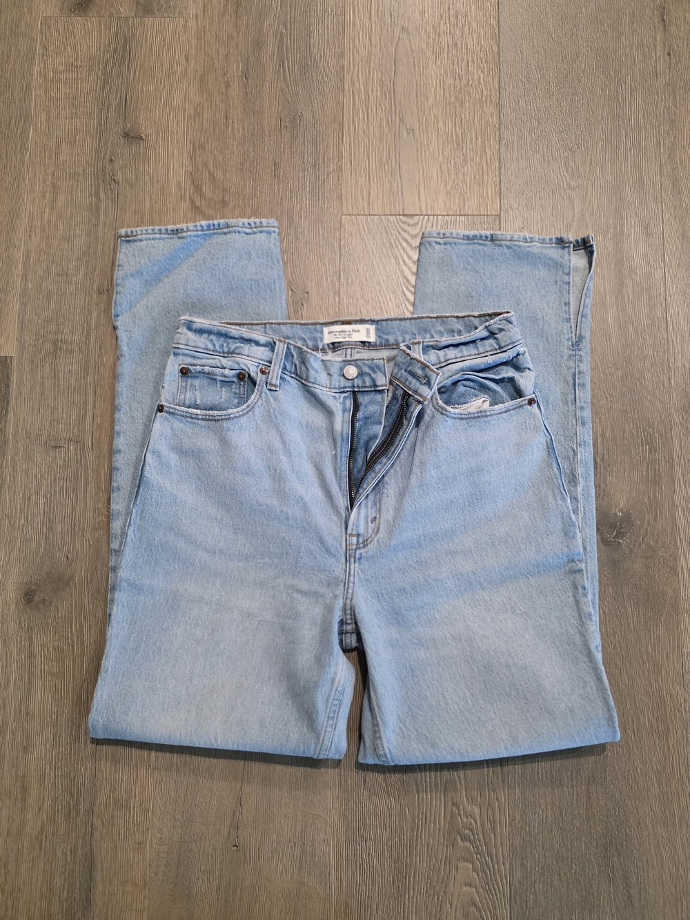 Abercrombie & Fitch Light Blue Ultra High Rise Jeans
